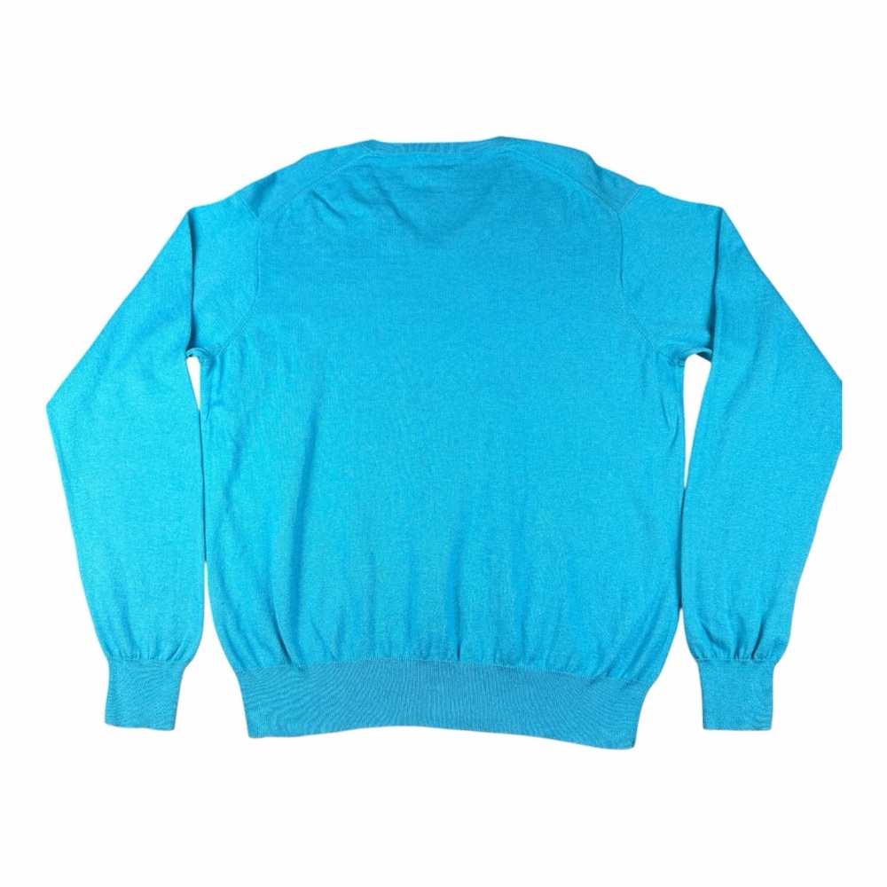 Peter Millar Men’s Sweater XL Blue Long Sleeve Cashmere Blend Pullover Golf - Picture 9 of 11